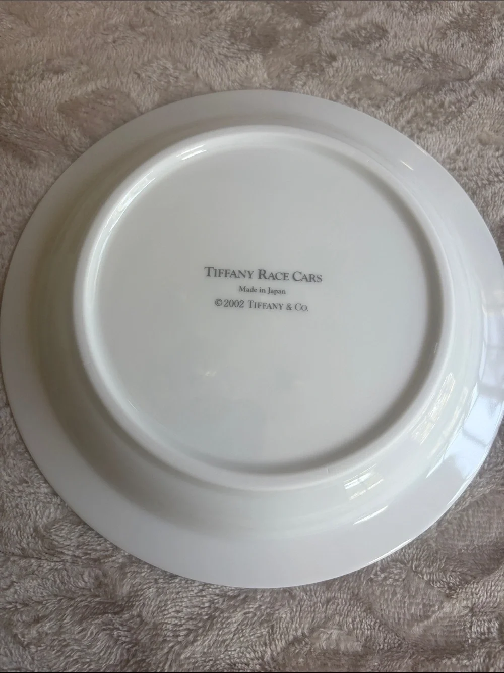 Vintage Tiffany & Co. Race Cars 3 Pc Children's Dinner Set